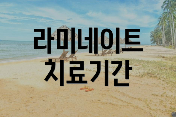 라미네이트 치료기간