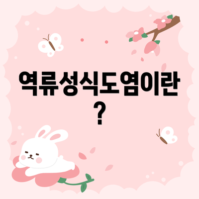 역류성식도염이란?