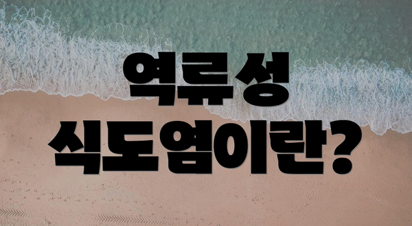 역류성 식도염이란?
