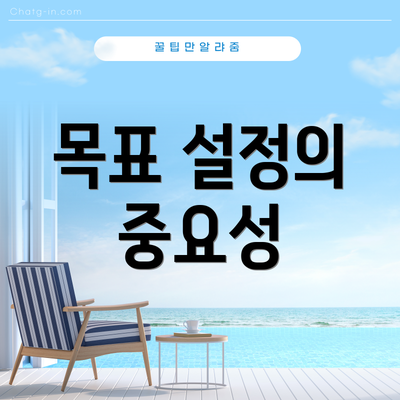 목표 설정의 중요성