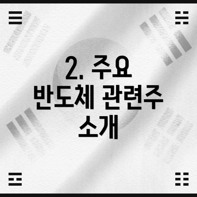 2. 주요 반도체 관련주 소개
