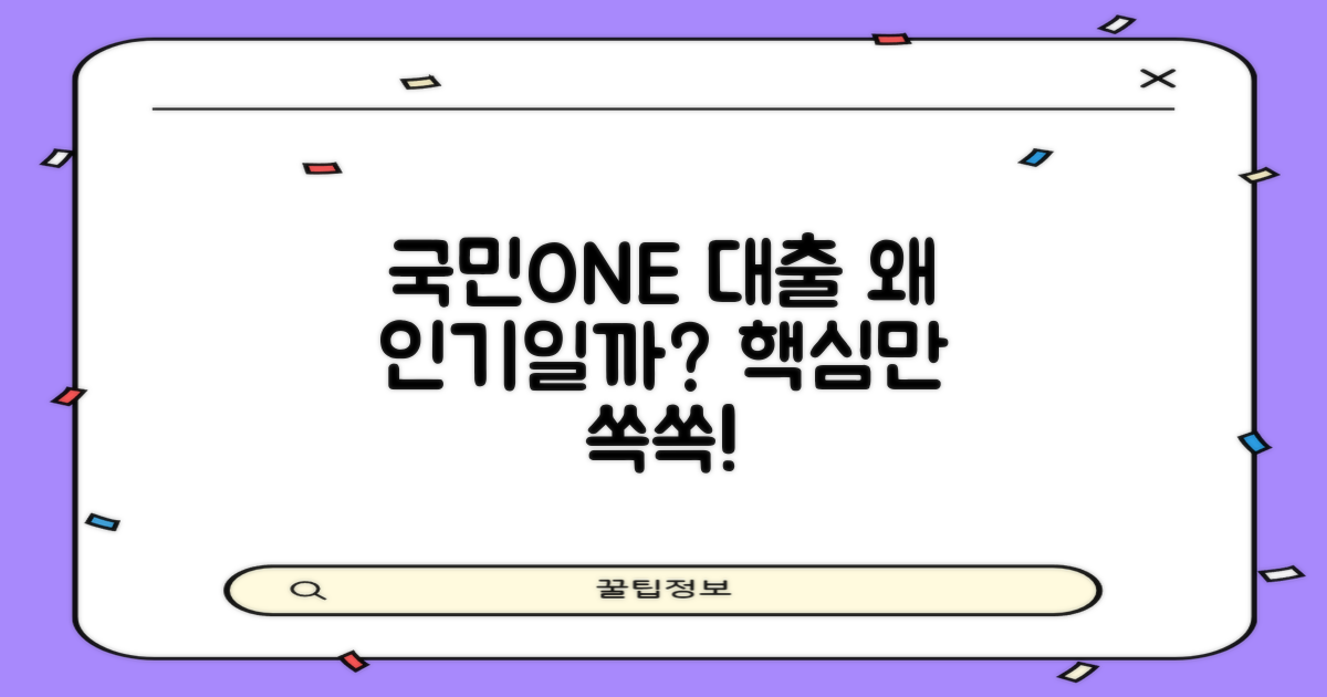KB 국민ONE 대출, 왜 주목받을까?