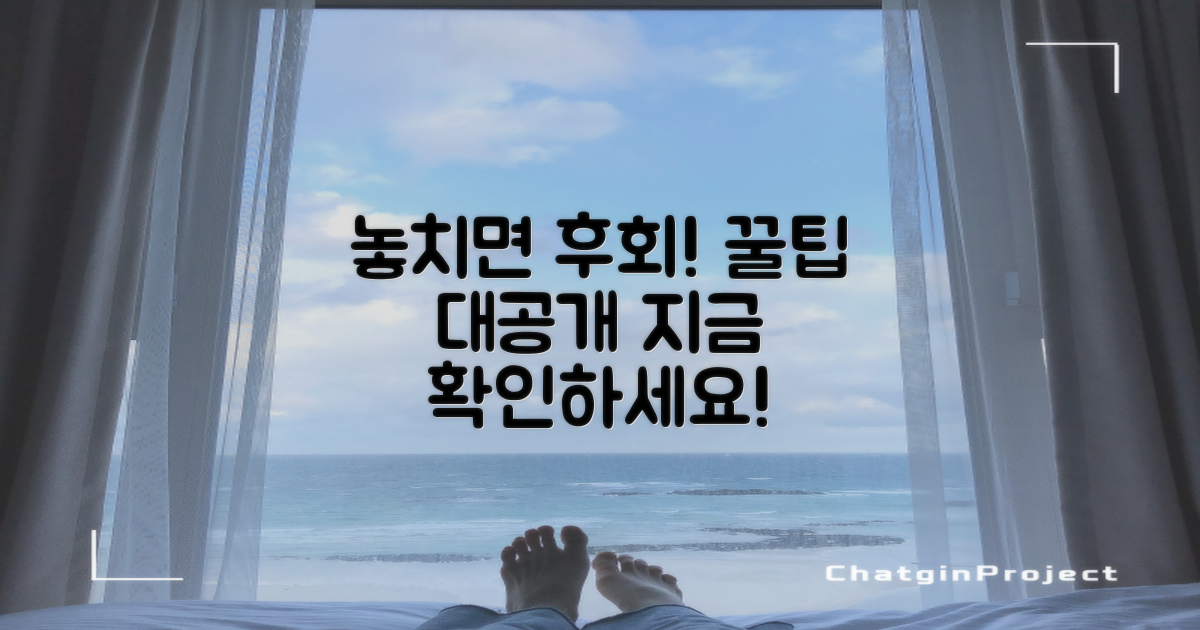 놓치면 후회할 팁은?